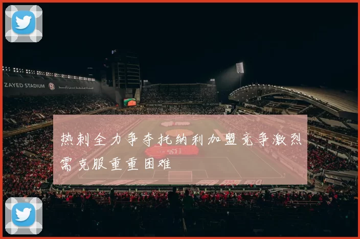 热刺全力争夺托纳利加盟竞争激烈需克服重重困难